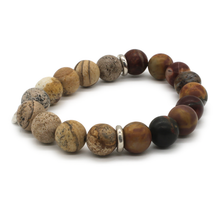 Cargar imagen en el visor de la galería, Pulsera Jasper plata 950