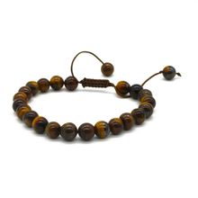 Cargar imagen en el visor de la galería, Pulsera Ojo de Tigre plata 950