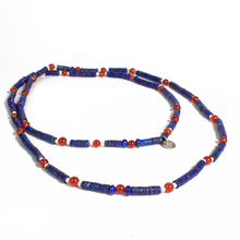 Cargar imagen en el visor de la galería, Collar Lapislázuli Cornalina