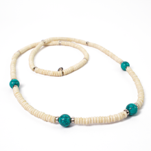Cargar imagen en el visor de la galería, Collar Hueso Turquesa plata 950