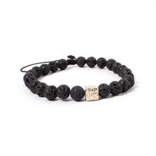 Cargar imagen en el visor de la galería, Pulsera Logo Volcánica plata 950