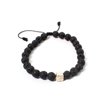 Cargar imagen en el visor de la galería, Pulsera Logo Volcánica plata 950