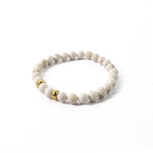 Cargar imagen en el visor de la galería, Pulsera Howlite plata 950