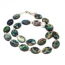 Cargar imagen en el visor de la galería, Collar Abulon plata 950