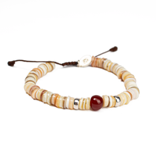 Cargar imagen en el visor de la galería, Pulsera Concha Cornalina plata 950