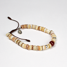 Cargar imagen en el visor de la galería, Pulsera Concha Cornalina plata 950