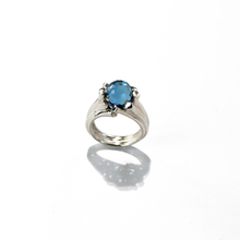 Cargar imagen en el visor de la galería, Anillo London cristal plata 950