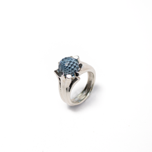 Cargar imagen en el visor de la galería, Anillo London cristal plata 950