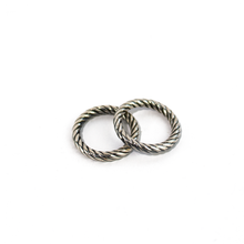 Cargar imagen en el visor de la galería, Anillo Argolla Matrimonio Entorchado plata 950