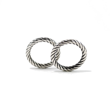 Cargar imagen en el visor de la galería, Anillo Argolla Matrimonio Entorchado plata 950