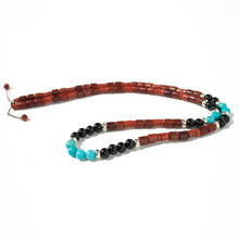 Cargar imagen en el visor de la galería, Collar Ónix Madera plata 950