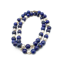 Cargar imagen en el visor de la galería, Collar Lapislázuli plata 950