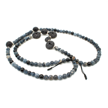 Cargar imagen en el visor de la galería, Collar Ónix Piedra Volcánica plata 950