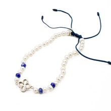 Cargar imagen en el visor de la galería, Pulsera Trébol Perla plata 950