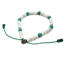 Cargar imagen en el visor de la galería, Pulsera Luna y Turquesa plata 950
