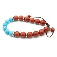 Cargar imagen en el visor de la galería, Pulsera Jasper Turquesa plata 950