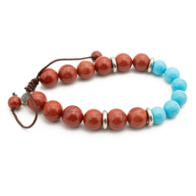 Cargar imagen en el visor de la galería, Pulsera Jasper Turquesa plata 950