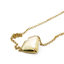 Cargar imagen en el visor de la galería, Cadena Dije Corazón de Papel plata 950