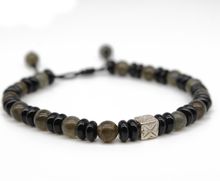 Cargar imagen en el visor de la galería, Pulsera Labradorita plata 950