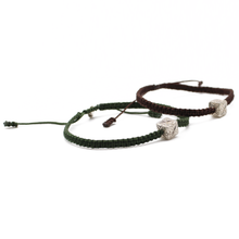 Cargar imagen en el visor de la galería, Pulsera Tejida Logo plata 950