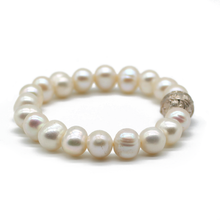 Cargar imagen en el visor de la galería, Pulsera perlas plata 950 - Joyeria Cristina Fernandez