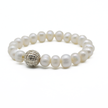 Cargar imagen en el visor de la galería, Pulsera perlas plata 950 - Joyeria Cristina Fernandez