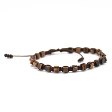 Cargar imagen en el visor de la galería, Pulsera Cubo Ojo de Tigre plata 950