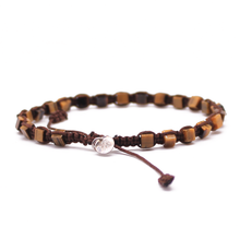 Cargar imagen en el visor de la galería, Pulsera Cubo Ojo de Tigre plata 950