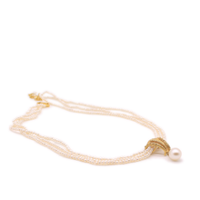 Cargar imagen en el visor de la galería, Collar Baker Perla oro 14k