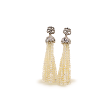 Cargar imagen en el visor de la galería, Aretes Tazol Perla Japonesa oro 14k