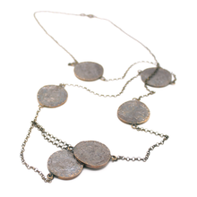 Cargar imagen en el visor de la galería, Cadena Monedas Antiguas plata 950