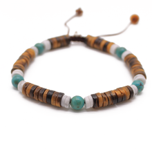 Cargar imagen en el visor de la galería, Pulsera Ojo de Tigre plata 950