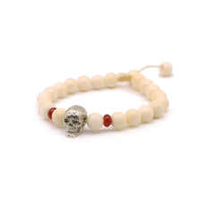 Cargar imagen en el visor de la galería, Pulsera Cráneo Hueso plata 950
