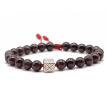 Cargar imagen en el visor de la galería, Pulsera Logo Granate plata 950