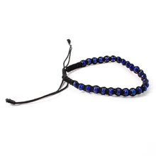 Cargar imagen en el visor de la galería, Pulsera Tejida Lapislázuli plata 950