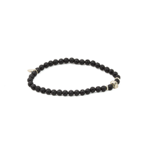 Cargar imagen en el visor de la galería, Pulsera Craneo Mini Volcánica plata 950