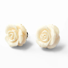 Cargar imagen en el visor de la galería, Arete Rosa Hueso plata 950