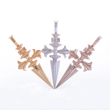 Cargar imagen en el visor de la galería, Dije Cruz Santiago plata 950