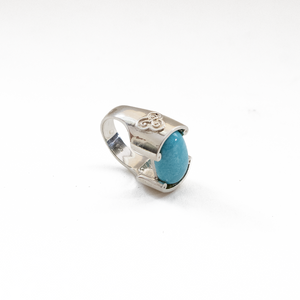 Anillo Triqueta Turquesa tratada plata 950