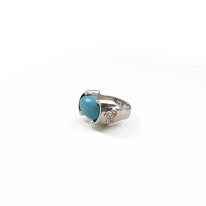 Anillo Triqueta Turquesa tratada plata 950