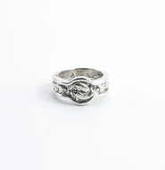 Anillo Koi Ying Yang plata 950