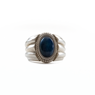 Anillo Intaglio2 Ojo de Halcón plata 950