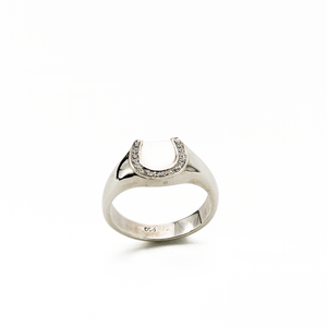 Anillo Herradura Plata 950