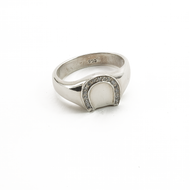Anillo Herradura Plata 950