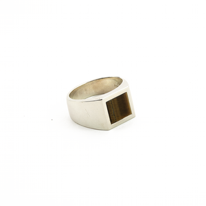 Anillo Signet Cuadrado plata 950