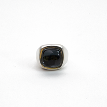 Cargar imagen en el visor de la galería, Anillo Signet Hematita plata 950

