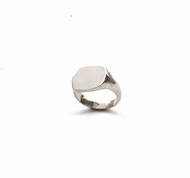 Anillo Signet Liso, plata 950