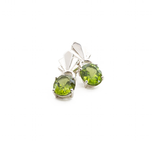 Arete Penacho con Peridoto, plata 950