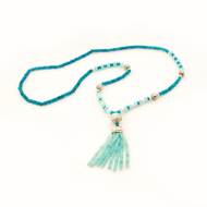 Collar Cuarzo Azul plata 950