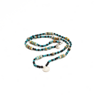 Collar Turquesa Janus plata 950